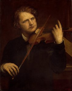 Eine Lampe-Studie: Herr Joachim, 1868