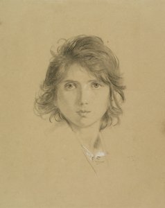 Studie für den Kopf eines Jungen in Bauern der Campagne während der Weinlese, ca. 1860