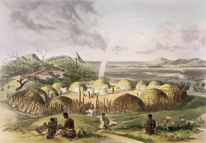 Zulu Kraal in der Nähe von Umlazi, Natal, Platte 27 aus 