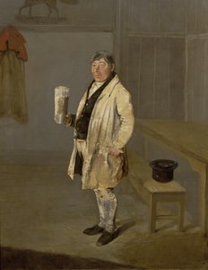 Porträt eines Kutschers aus Bramham Park, Yorkshire, identifiziert als William Fox, um 1822 von George Garrard