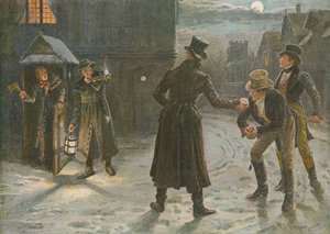 Schneeballschlacht mit den Wächtern: Ein Weihnachtsstreich in den Tom-und-Jerry-Zeiten