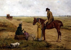 Warten auf die Postkutsche von George Goodwin Kilburne