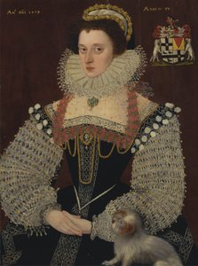 Frances, Lady Brydges (ca. 1553-1623) von George Gower