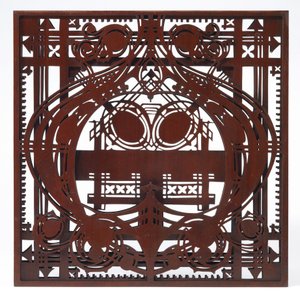 Ornamentale Tafel, aus der Damenlounge und Schreibzimmer, Schlesinger und Mayer Gebäude, Chicago, Illinois von George Grant & Sullivan Louis Henry (1856 1924) Elmslie