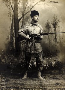 Theodore Roosevelt in Wildleder, Dakota-Territorium ca. 1885 (s/w Foto)