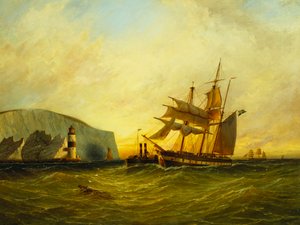 Vor den Needles, Isle of Wight von George Gregory