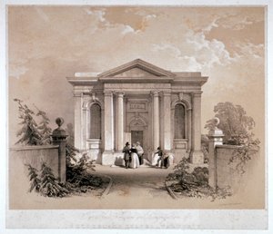 Ansicht der Sutherland Chapel, Walworth, Southwark, London, um 1842