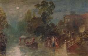 Mondlicht: die Terrasse, Haddon Hall, 1873, 1935