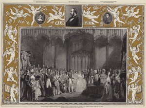 Die Hochzeit von Königin Victoria und Prinz Albert von Sachsen-Coburg und Gotha im St James