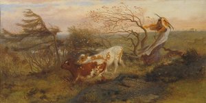 Der Wind auf der Heide, 1862 von George Hemming Mason