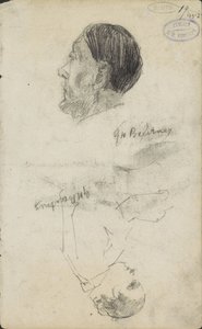 Zwei Figurenstudien von George Hendrik Breitner (signed by artist)
