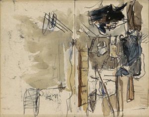 Ansicht der Kalverstraat in Amsterdam auf Höhe des Kaufhauses Gerzon von George Hendrik Breitner