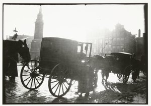 Kutschen auf dem Dam in Amsterdam von George Hendrik Breitner