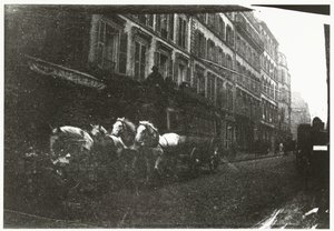 Straßenszene mit Pferden und Kutsche in Paris von George Hendrik Breitner