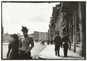 Straßenansicht vom Rokin in Amsterdam