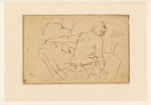Sitzende halbnackte Frau von George Hendrik Breitner