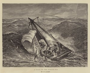 Ein Sturm in der Nordsee von George Henry Andrews
