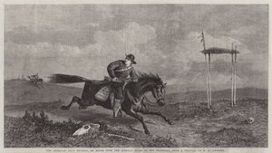 Der amerikanische Pony Express, auf dem Weg vom Missouri River nach San Francisco von George Henry Andrews