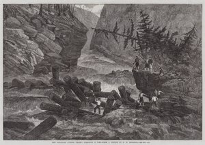 Der kanadische Holzhandel, Beseitigung eines Staus von George Henry Andrews