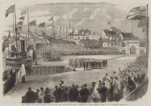 Der Prinz von Wales landet in St. John, New Brunswick von George Henry Andrews