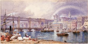 Ansicht von Newcastle upon Tyne von George Henry Andrews