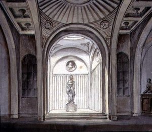 Innenansicht einer Skulpturengalerie von George Henry Bailey