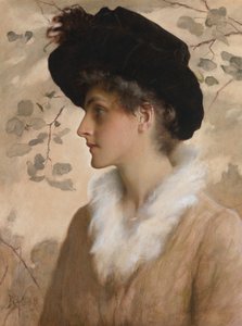 Porträt einer Dame, 1888 von George Henry Boughton