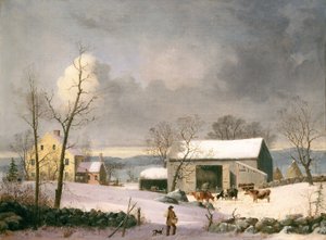 Winter auf dem Land, ca. 1858
