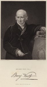 Porträt von Benjamin West von George Henry Harlow