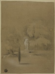 Statue auf dem Rasen in Epsom von George Henry Harlow
