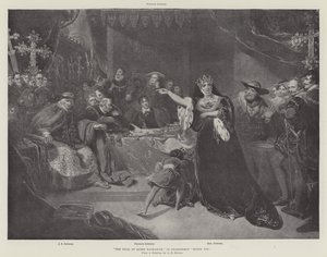 Der Prozess von Königin Katharina in Shakespeares Heinrich VIII von George Henry Harlow