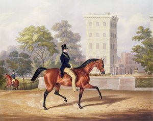 Der Marquis von Anglesea zu Pferd im Hyde Park, in seinem 80. Lebensjahr, graviert von J. Harris, 1847