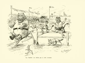 Die Barriere hielt diesem Stoß nicht stand von George Henry Thompson
