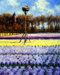Das Storchennest, Holland von George Hitchcock