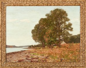 Am Rand des Lochs, Herbst von George Houston