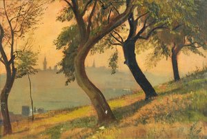 Friedberg in Hessen vom Johannisberg Nauheim, 1903 von George Howard