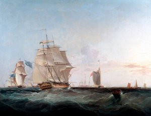 Handelsschiffe und andere Schiffe im Ärmelkanal, 19. Jahrhundert von George Hyde Chambers