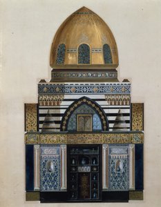 Entwurf für die Arabische Halle im Leighton House, London, 1880