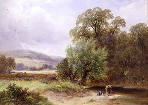 Ein Bach in der Nähe von Barrow von George II Turner
