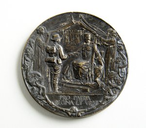 Medaille zur Erinnerung an die Rückkehr der City Imperial Volunteers aus dem Burenkrieg von George James Frampton