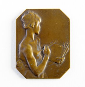Achteckige Plakette von George James Frampton