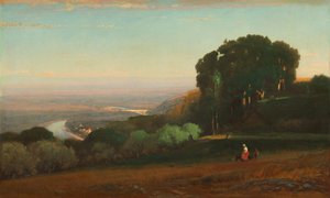 Blick auf den Tiber bei Perugia von George Jnr. Inness
