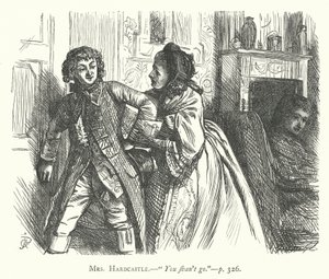 Illustration für Sie stellt sich dumm, um zu erobern (Gravur) von George John Pinwell