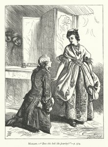 Illustration für Sie stellt sich dumm, um zu erobern (Gravur) von George John Pinwell
