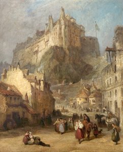 Edinburgh Castle vom Grass Market, Schottland von George Jones