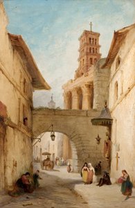 Ansicht in Rom, Italien, das Forum von Nerva von George Jones