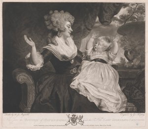 Ihre Gnaden die Herzogin von Devonshire und die Rt Honble Lady Georgiana Cavendish von George Keating