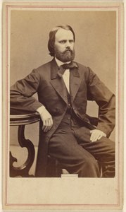 Unbekannter Mann mit Vollbart, sitzend von George Kendall Warren