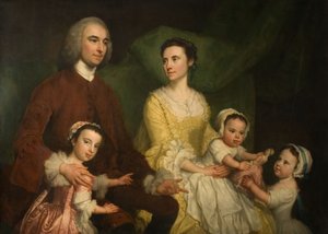 Dr. Samuel Wathen mit seiner Frau und seinen Kindern