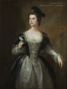 Porträt von Lady Charlotte Boyle, Baroness Clifford und Marchioness of Hartington, ca. 1748-56